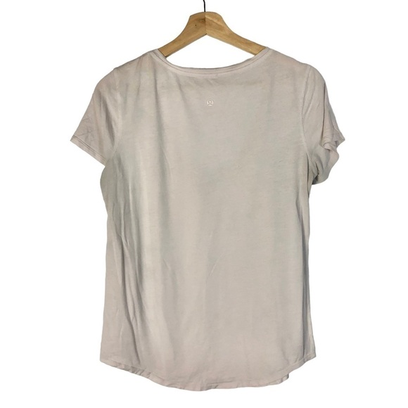 Lululemon Love Tee V Pink Glow Short Sleeve Athletic T-Shirt 6 - Picture 4 of 5